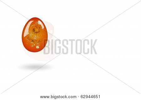 Easter Egg White Background