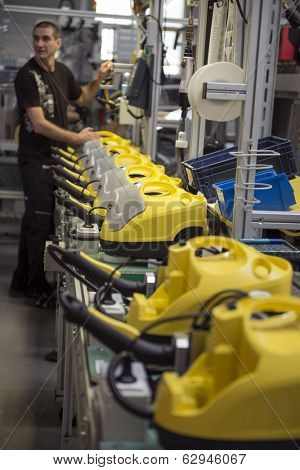 BUHLERTAL, GERMANY - MARCH 01, 2014:  Machine-building plant of the company Karcher 