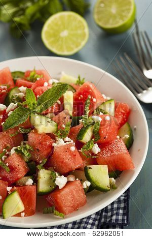 Healthy Organic Watermelon Salad