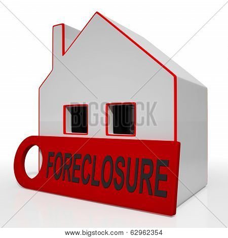 Foreclosure House Shows Repayments Stopped And Repossession By Lender
