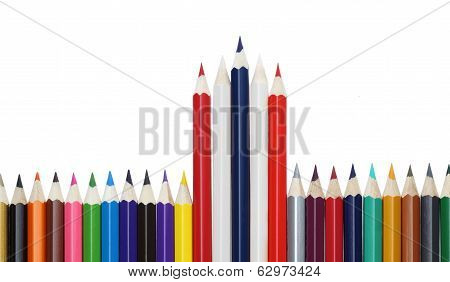 color pencil flag this thailand