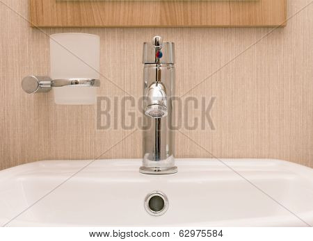 Monobloc bathroom tap