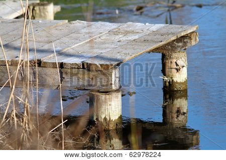 Small Wooden Pontoon
