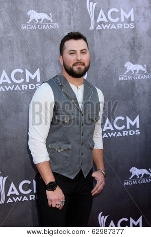 LAS VEGAS - APR 6:  Tyler Farr at the 2014 Academy of Country Music Awards - Arrivals at MGM Grand Garden Arena on April 6, 2014 in Las Vegas, NV