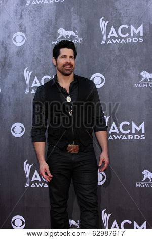 LAS VEGAS - APR 6:  JT Hodges at the 2014 Academy of Country Music Awards - Arrivals at MGM Grand Garden Arena on April 6, 2014 in Las Vegas, NV