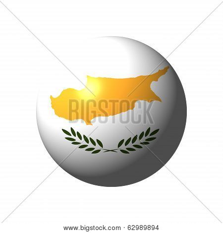 Sphere with Flag of Cyprus