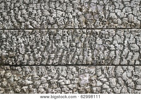 Texture Of Burned Wood Boards