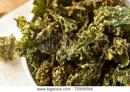 Homemade Green Kale Chips