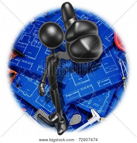 Thumbs Up Home Constrcution Blueprints
