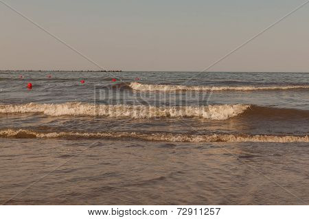 Sunset View Of The Black Sea, Romania, East Europe