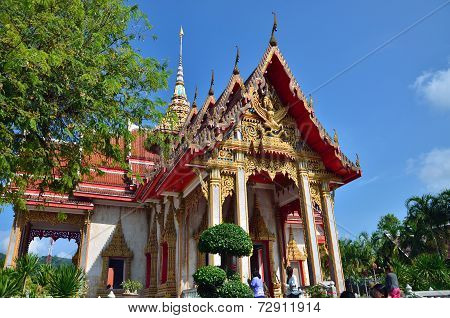 Phuket, Thailand - April 15, 2014 : Wat Chaitharam Or Wat Charong On April 15, 2014