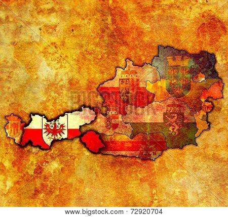 Tirol On Map Of Austria