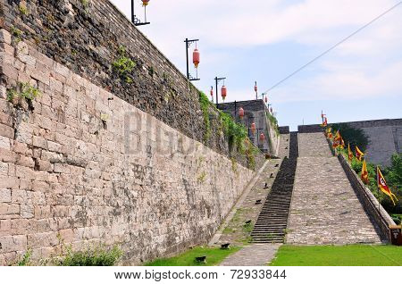 Ramp of Zhonghua Gate in Nanjing, China