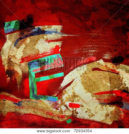 art composition of abstract background