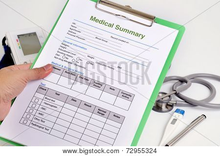 Health Form.