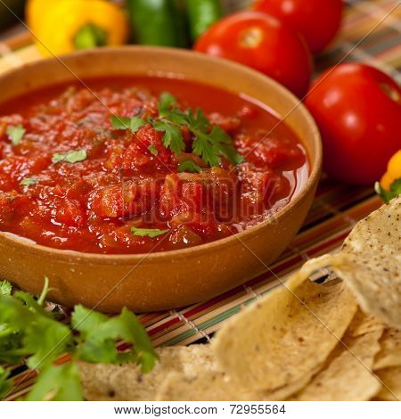 Spicy red salsa
