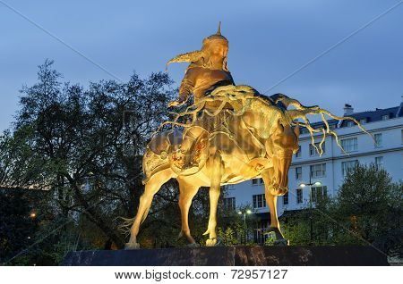 Genghis Khan Statue, London