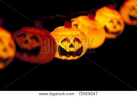 Pumpkin Lights Hanging