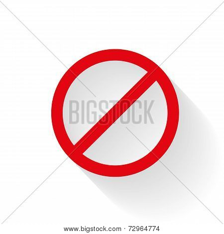 prohibition symbol vector