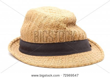 Very Old Misshapen Panama Straw Hat