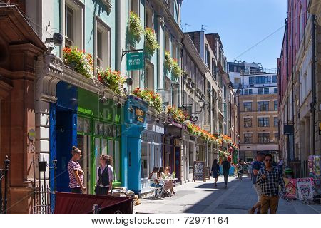 Kingly st. London, cafes and public house