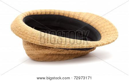Very Old Misshapen Panama Straw Hat