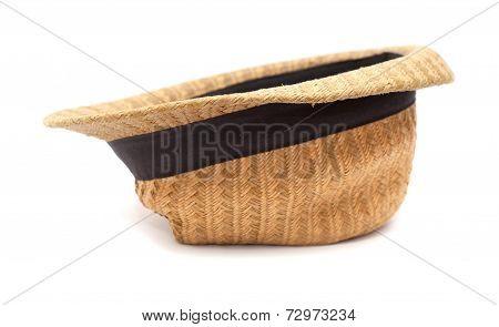 Very Old Misshapen Panama Straw Hat