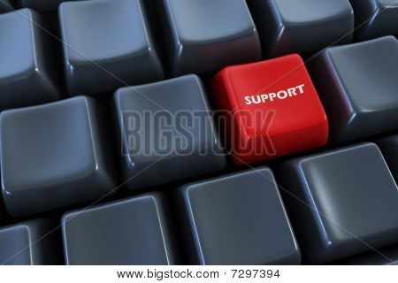 지원 단추와 키보드