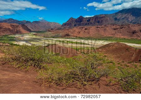 Deserts Landscapes Of Quebrada Las Cochas, North Argentina