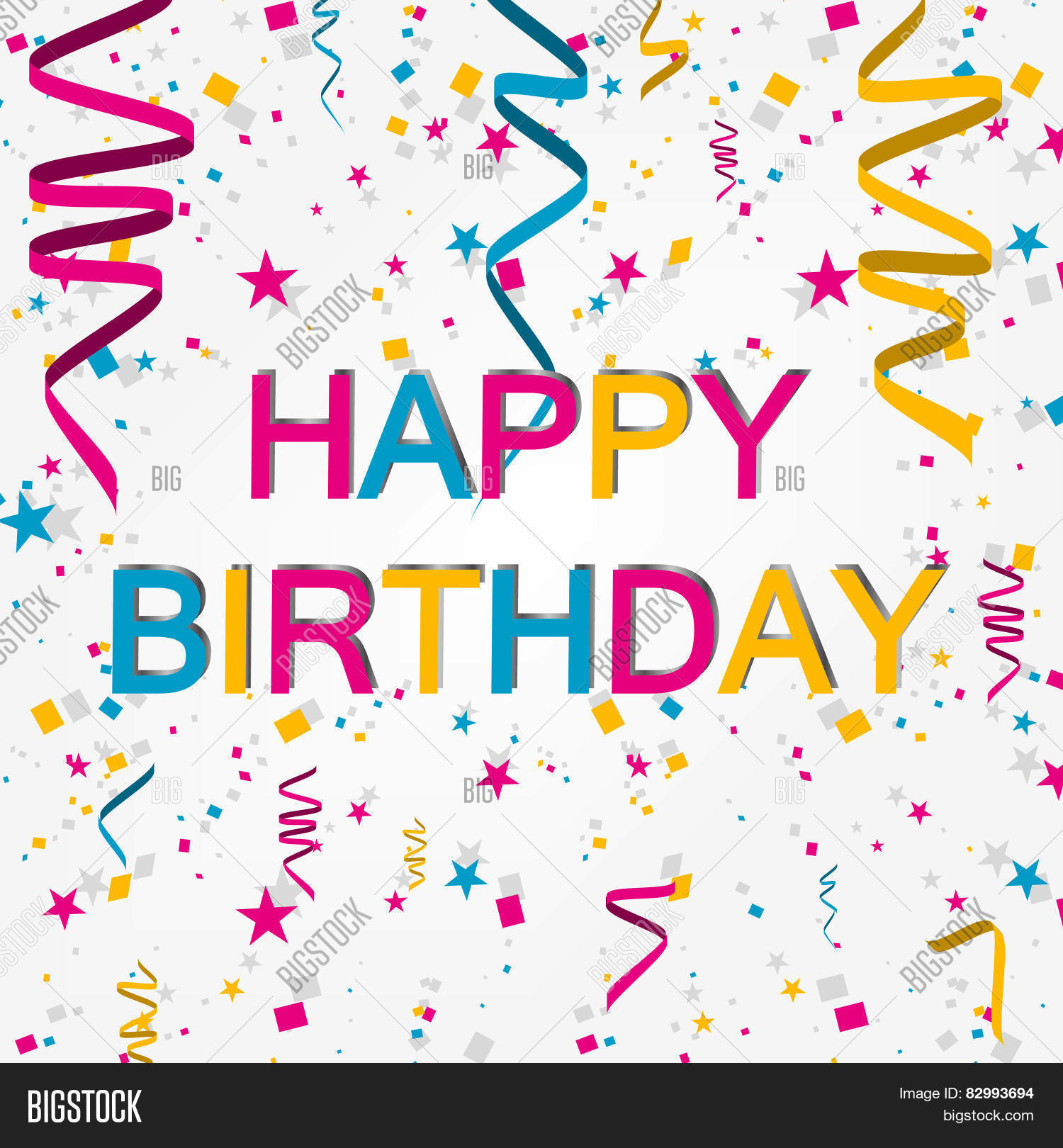 Happy Birthday Vector Vector & Photo (Free Trial) | Bigstock