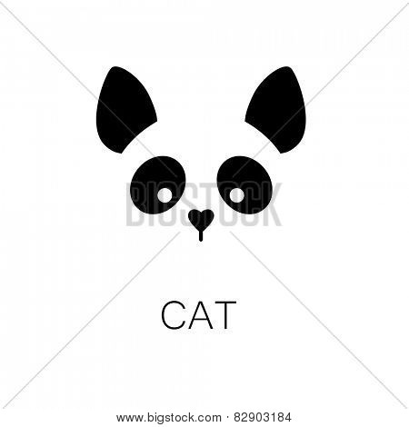 simple sign a cat - design template