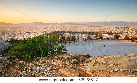 Athens from Lycabettus Hill.