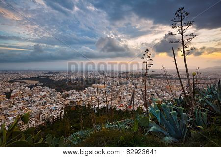 Athens from Lycabettus Hill.