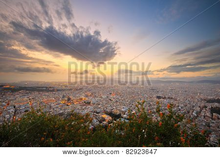 Athens from Lycabettus Hill.