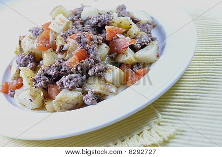 Hambuger/bramborové dát dohromady