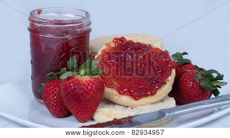 English Muffins & Strawberry Jams