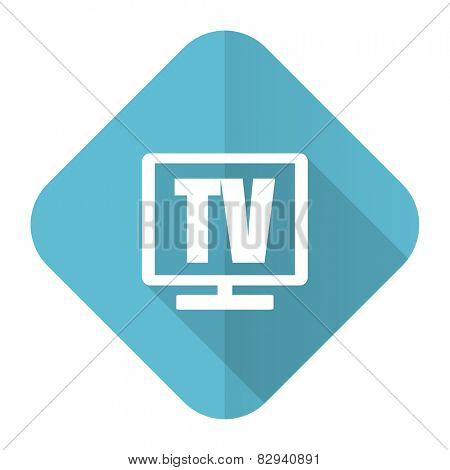 tv flat icon television sign