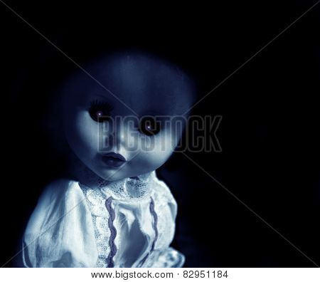 Vintage evil spooky doll