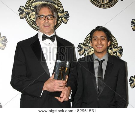 LOS ANGELES - FEB 15:  John Lindley, Tony Revolori at the 2015 American Society of Cinematographers Awards at a Century Plaza Hotel on February 15, 2015 in Century City, CA