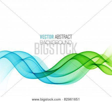 Abstract curved lines background. Template design