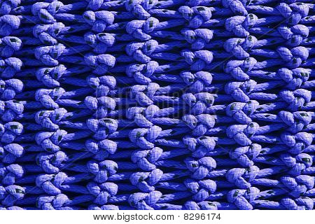 Fisherboat Net makro detay doku mavi knot