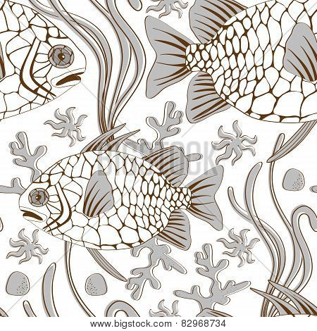 pinecone fish pattern
