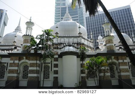 Rear Elevation of Kuala Lumpur Jamek Mosque in Malaysia