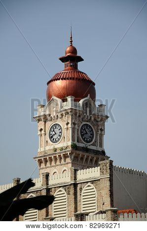 Clock tower of The Sultan Abdul Samad Building