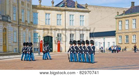 Denmark. Copenhagen. Changing of the Royal Guard