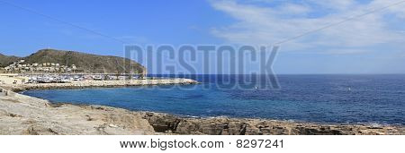 Moraira Teulada Panorama Mittelmeerküste