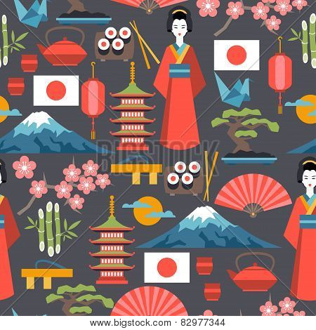 Japan seamless pattern.