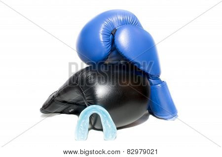 boxing gloves isolated over white