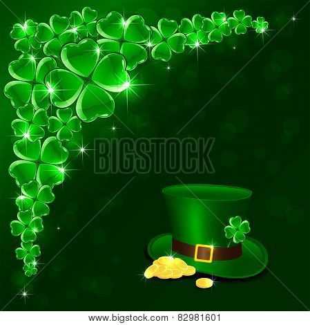 Patricks Day Green Background