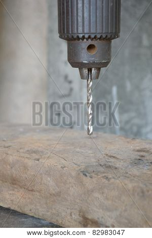 Driller and hard wood